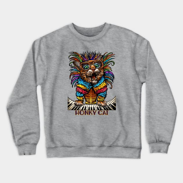 Honky Cat Crewneck Sweatshirt by ChetArt